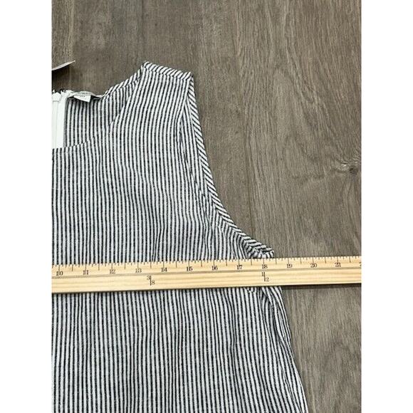 J.Crew Womens Striped Shift Dress Sleeveless Crew Neck Linen Blend Size 10 NWT - Picture 10 of 11